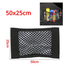 Car Back Rear Mesh Trunk Seat Elastic String Net Magic Sticker Universal Storage Bag Pocket Cage Auto Organizer Seat Back Bag