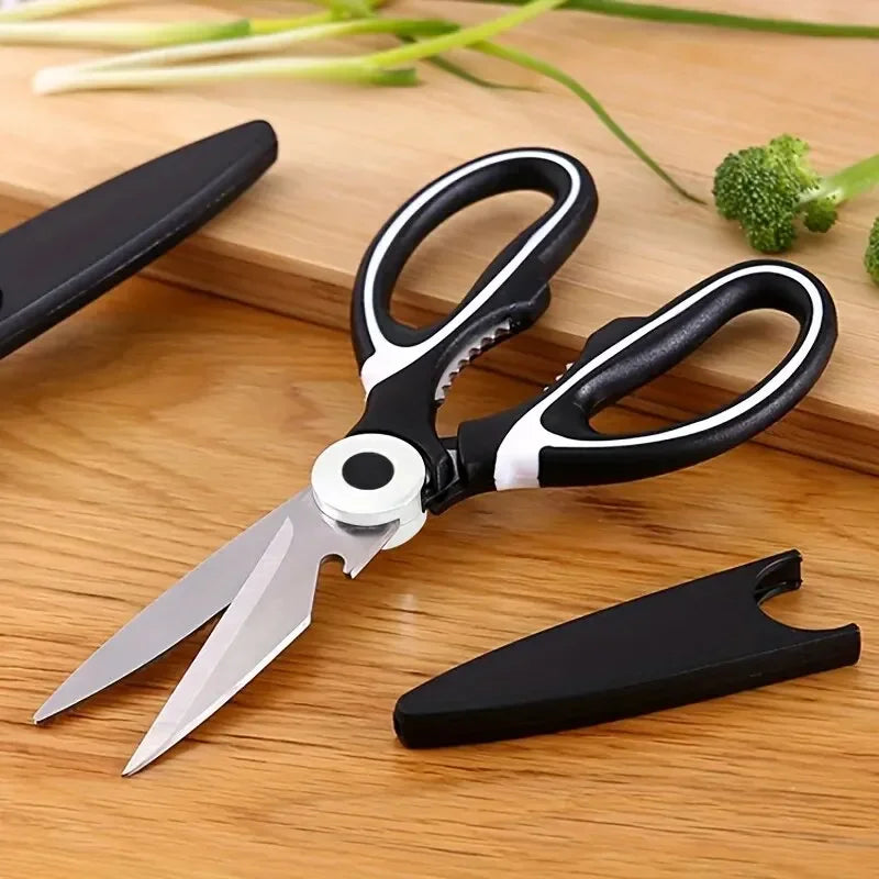 Multifunctional Scissors Kitchen Stainless Steel Scissors Chicken Bone Meat Fish Killing Dedicated Household Gadgets Scissors