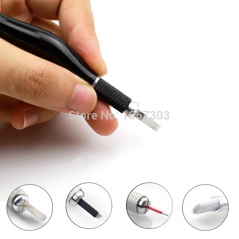 1pc Microblading tebori Pen PCD Microblade Needle Holder eyebrow Permanent Makeup Manual Tattoo Pen