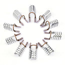 10Pcs Reusable Aluminum Nail Extension Pallets Tips Forms Nail Art Extension Sticker Builder Form Guide Stencil Manicure Tools