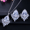 Zircon Necklace Set Chain Jewelry Set