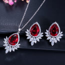 Zircon Necklace Set Chain Jewelry Set