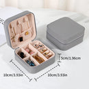 Portable Mini Jewelry Storage Box Travel Organizer Jewelry Case Leather Storage Earrings Necklace Ring Jewelry Organizer Display