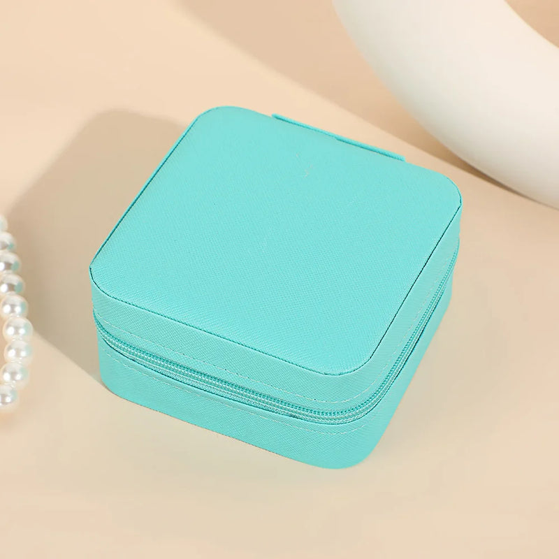 Square Mini Ring Box Portable Stud Earrings Jewelry Storage Multifunctional Storage Box Jewelry Organizer 쥬얼리박스