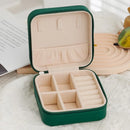 Portable Mini Jewelry Storage Box Travel Organizer Jewelry Case Leather Storage Earrings Necklace Ring Jewelry Organizer Display