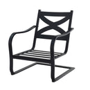 Ultimate Comfort Outdoor Aluminum Spring Chairs with Cushions - Set of 4, All-Weather Patio Chairs for Modern Living, Weatherproof &amp; Durable, Stylish Design