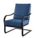 Ultimate Comfort Outdoor Aluminum Spring Chairs with Cushions - Set of 4, All-Weather Patio Chairs for Modern Living, Weatherproof &amp; Durable, Stylish Design