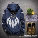 Large Size Hooded Jacket Print Jacket