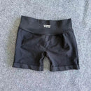 Impact Shorts with Logo Women Seamless Yoga Shorts Scrunch Bum Gym Shorts Workout Biker Short Fitness