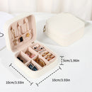 Portable Mini Jewelry Storage Box Travel Organizer Jewelry Case Leather Storage Earrings Necklace Ring Jewelry Organizer Display