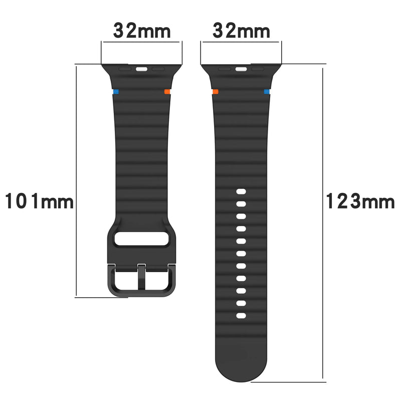 Silicone Strap for Apple watch Ultra Band 49mm 46mm 45mm 42mm 44mm 40mm 41mm correa bracelet belt iWatch series 10 9 8 6 7 5 SE