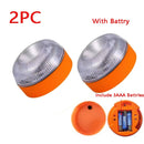 Led Car Strobe Warning Light Portable Emergency Light Magnetic Induction Road Accident Light Safety Accessory Flashing Light