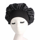 Newly Satin Night Hair Cap Women's Solid Sleeping Hat Sleep Care Bonnet Nightcap For Women Unisex Cap