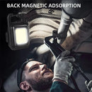 COB High Bright Portable Flashlight Multifunction Keychain Lamp Buit-in 500mAh Lithium Battery Waterproof Outdoor Torch Lantern