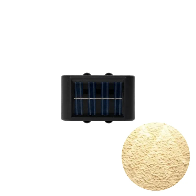1pc 2/4/6/8/10/12LEDs Solar LED Wall Lights, Outdoor Wall Lamp For Garden, Patio, Ambient Light