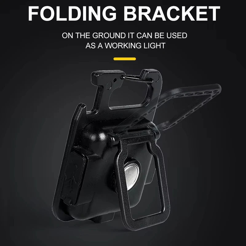 COB High Bright Portable Flashlight Multifunction Keychain Lamp Buit-in 500mAh Lithium Battery Waterproof Outdoor Torch Lantern