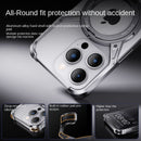 Apple 15promax Mobile Phone Case Heat Dissipation Hollow Aluminum Alloy Iphone16 Endless Rotating Magnetic Bracket