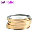 30PCS Nail Striping Tape Metallic Yarn Line 3d Nail Art Tool Color Rolls Nail Decals DIY Nail Tips Sticker Decoration