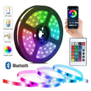 5V RGB LED Strip Lights Smart Bluetooth 24Key Remote Flexible Diode Lamp Tape SMD 5050 30LEDs/M For Room Home Decor TV Backlight