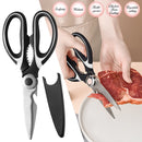 Multifunctional Scissors Kitchen Stainless Steel Scissors Chicken Bone Meat Fish Killing Dedicated Household Gadgets Scissors