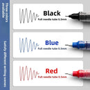 10Pcs High Quality Needle Type Gel Pen Straight Liquid Ballpoint Pens Perfect Kawaii Stationery for School/Office Writing Supply