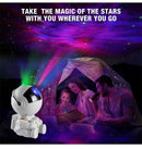 Galaxy Star Astronaut Projector Light Starry Sky Porjectors Lamp Decoration Bedroom Room LED Night Light Children Gifts