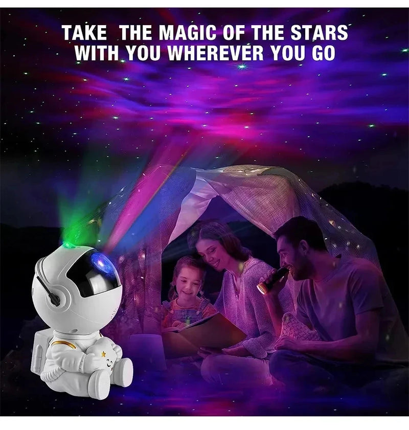Galaxy Star Astronaut Projector Light Starry Sky Porjectors Lamp Decoration Bedroom Room LED Night Light Children Gifts