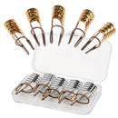 5pcs a Box Reusable Nails Form Acrylic French Nail Art Tips Polish UV Gel Extension Sticker Foils Guide Forms Tool