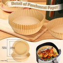 Air Fryer Disposable Paper Parchment Wood Pulp Steamer Cheesecake Air Fryer Accessories Baking Paper for Air Fryer