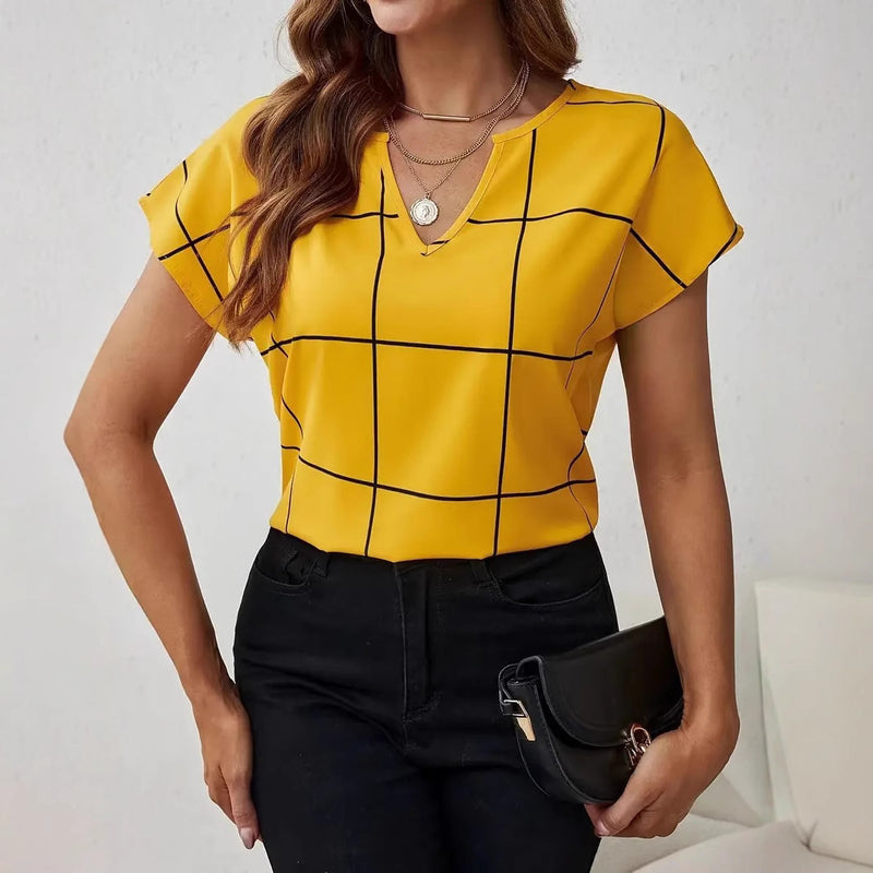 Korean-style Loose Casual Striped Printed Fashionable Top