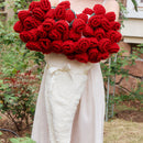 Hand Rose Blanket Into Bouquet Blanket Knitted Shawl