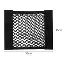 Car Storage Net Stretchable Mesh Pocket Net Magic Elastic Sticker Universal Rear Mesh Trunk Seat Bag Pocket Cage Auto Organizer