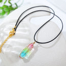 Women's Transparent Geometric Diamond Crystal Necklace