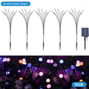 10 LED Solar Garden Lights Powered Firefly Lights Outdoor Waterproof Vibrant Garden Lights for Patio Pathway Decoration,Warm