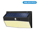 Upgraded Solar Lights Outdoor Garden 268/246LED Solar Security Lights Motion Sensor Waterproof Wall Lights 3 Modes Yard Door Fen
