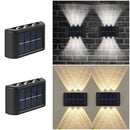 1pc 6-10 LEDs Solar Outdoor Wall Decorative Landscape Lighting Lights Fixtures Suitable For Courtyard Villa Fence Terrace Garden