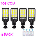 Garage Door Street Lights Outdoor Wireless Induction Solar Wall Lamp Motion Sensor with 3 Lighting Modes Garden Patio Path Yard