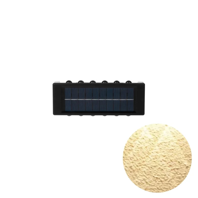 1pc 2/4/6/8/10/12LEDs Solar LED Wall Lights, Outdoor Wall Lamp For Garden, Patio, Ambient Light