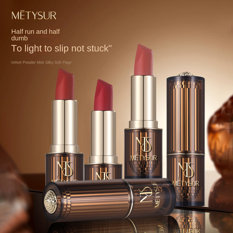 Velvet Soft Lipstick Matte Matte Not Easy To Stick To The Cup Long-Lasting Lipstick Lip Gloss Beauty And Personal Care
