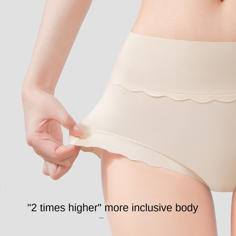 Pure Cotton Underwear Women&#039;s Pure Cotton 10a Combed Cotton Summer Thin High Waist Traceless Plus Size Women&#039;s Triangle Shorts