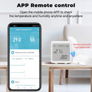 Zigbee Temperature Humidity Sensor with Tuya APP LCD Screen Digital Display Wireless Thermometer Work with Black or White Color