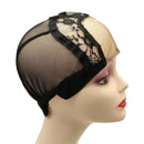 1PC Black 4x4 Inch U-Part HD Lace Wig Cap with Adjustable Strap for DIY Wig Making Hairnet Weaving Cap