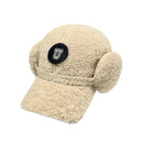 Versatile Letters Lamb Wool Baseball Cap For Women