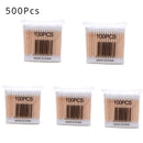 300/500/1000pcs Double Head Cotton Swab Women Makeup Cotton Buds Tip for Wood Sticks Nose Ears Cleaning Health Care Tools
