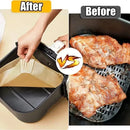 50pcs/set Disposable Air Fryer Paper Liner Oil-proof Water-proof Airfryer Disposable Cooking Paper Trays Baking Paper