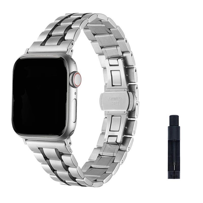 Watch Straps For Apple Watch Band Series 9/8/7/6/5/4/SE Stainless Steel Bracelet For IWatch Series Ultra 49mm 45mm 44mm 41 40mm