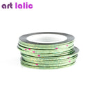 30PCS Nail Striping Tape Metallic Yarn Line 3d Nail Art Tool Color Rolls Nail Decals DIY Nail Tips Sticker Decoration