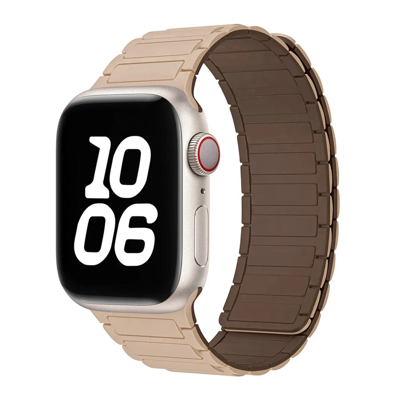 Silicone Strap for Apple Watch 46mm 42mm 49mm 44mm 40mm 45mm 41mm Magnetic Band for IWatch Ultra 2 Series 10 9 8 7 6 SE 5 4 3