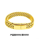 Explosive Hip Hop Stainless Steel Front and Back Men's Simple Bully Punk Bracelet