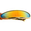 Electroplated Frame Sunglasses Colorful One-piece Riding Sunglasses